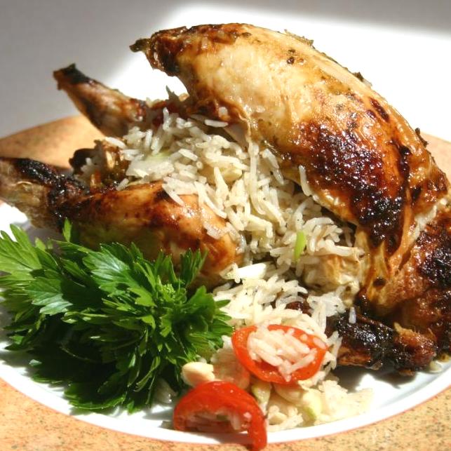 Poussin with Spicy Tamarind Rice