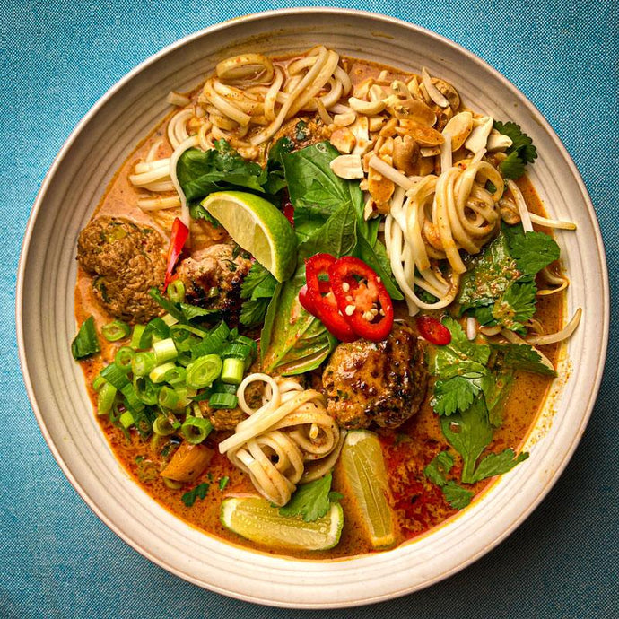 Thai Chicken Khao Soi Soup by Somerset Foodie