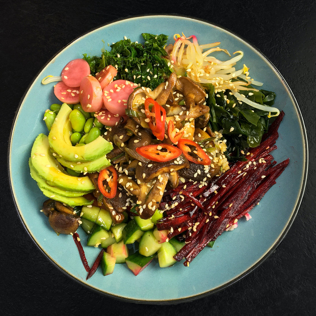 Miso Mushroom Poke Bowl