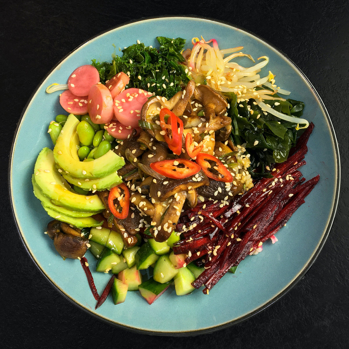 Miso Mushroom Poke Bowl