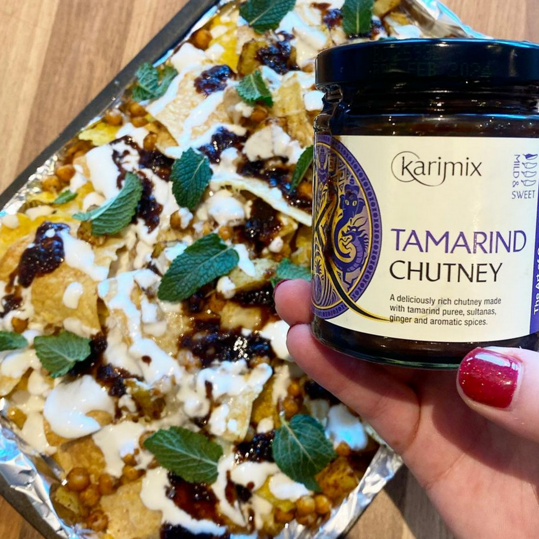 Great Snacking idea using Tarmarind Chutney By Hannah @averagehanfoodie