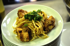 Citrusy Coconut Chicken with Noodles
