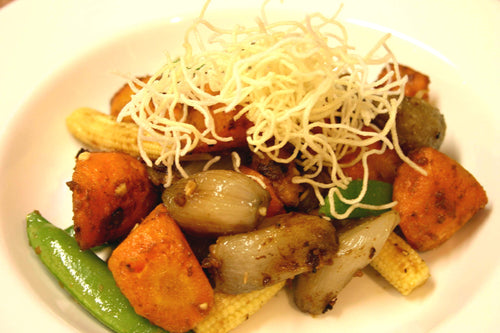 Roasted Vegetables with Satay Relish