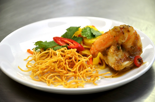 King Prawns with Mango Salad