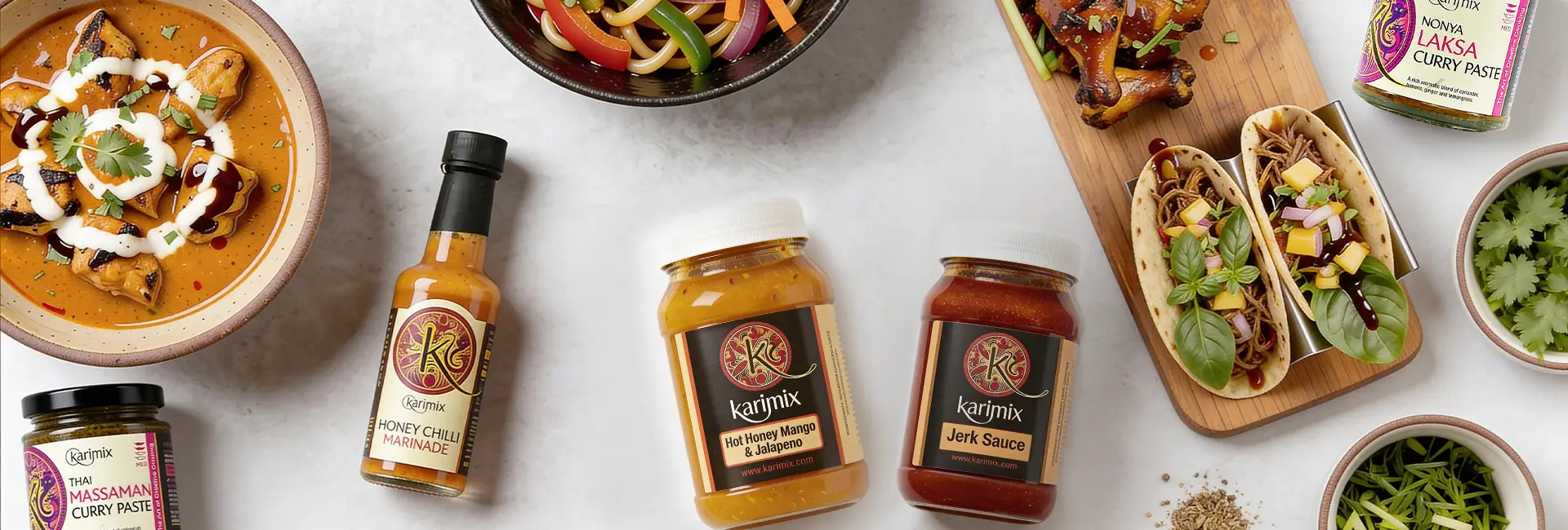 Karimix global sauces, pastes and marinades — chef-led flavours for kitchens and home cooks
